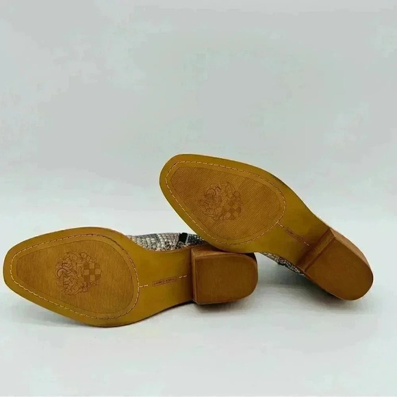 VINCE CAMUTO Women's Arendara Leather Bootie | Natural Snake Print | Size 7 - Picture 15 of 16